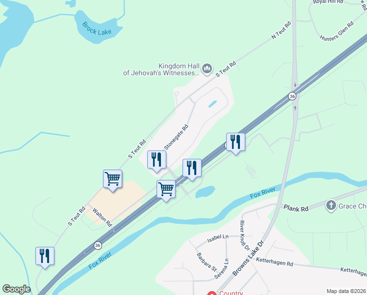 map of restaurants, bars, coffee shops, grocery stores, and more near 2141 Ravenswood Road in Burlington