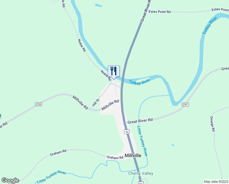map of restaurants, bars, coffee shops, grocery stores, and more near 2100-2302 North Main Street in Guttenberg