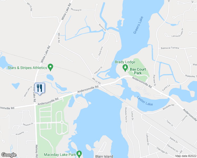 map of restaurants, bars, coffee shops, grocery stores, and more near 7240 Clement Road in Clarkston
