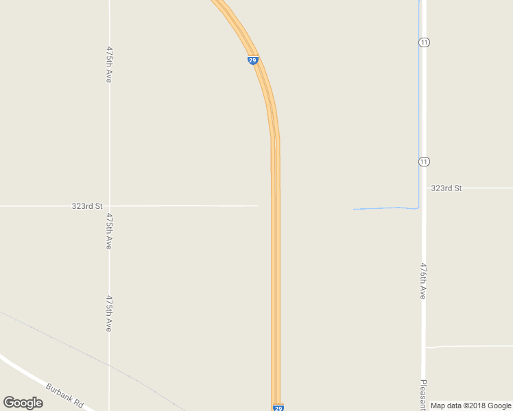 map of restaurants, bars, coffee shops, grocery stores, and more near 47428 323rd Street in Elk Point