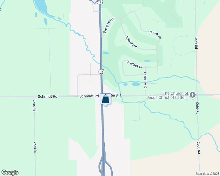 map of restaurants, bars, coffee shops, grocery stores, and more near 212 Potter Road in Elkhorn