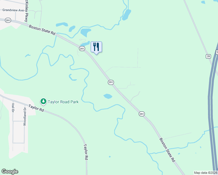 map of restaurants, bars, coffee shops, grocery stores, and more near 6642 Boston State Road in Hamburg