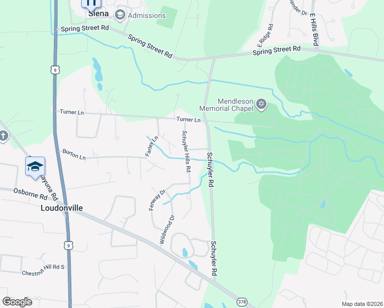 map of restaurants, bars, coffee shops, grocery stores, and more near 6 Beaver Pond Road in Albany