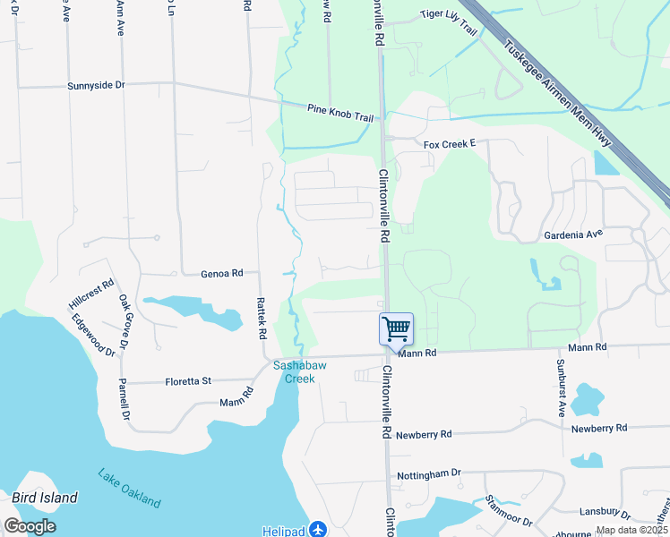 map of restaurants, bars, coffee shops, grocery stores, and more near 4643 Diane Marie Lane in Clarkston