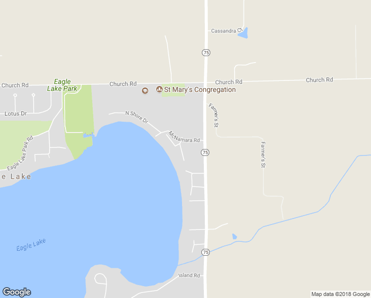 map of restaurants, bars, coffee shops, grocery stores, and more near 23123 McNamara Road in Kansasville