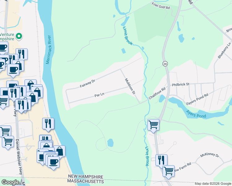 map of restaurants, bars, coffee shops, grocery stores, and more near 8 Par Lane in Hudson
