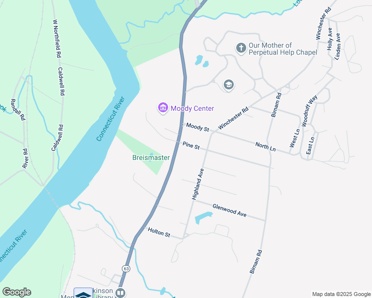 map of restaurants, bars, coffee shops, grocery stores, and more near 10 Pine Street in Northfield