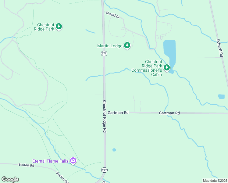 map of restaurants, bars, coffee shops, grocery stores, and more near 6485 Chestnut Ridge Rd in Orchard Park