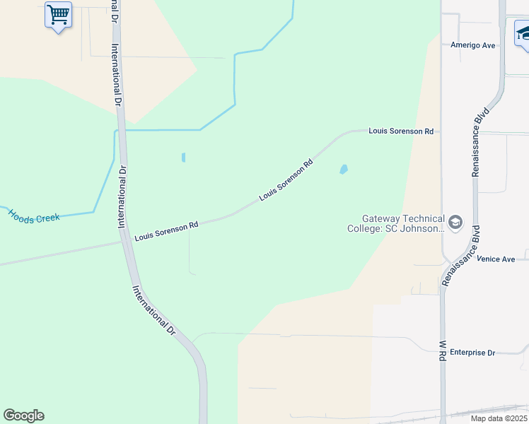 map of restaurants, bars, coffee shops, grocery stores, and more near 11219 Louis Sorenson Rd in Sturtevant