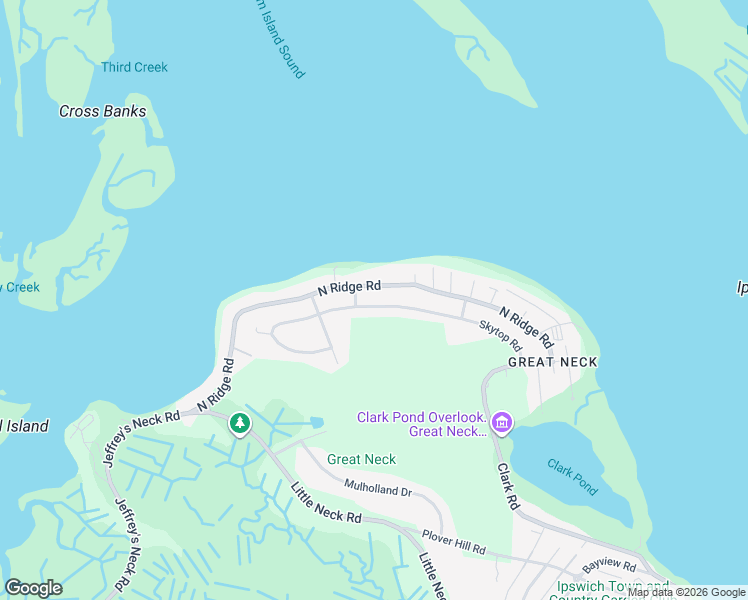 map of restaurants, bars, coffee shops, grocery stores, and more near 2 Herring Way in Ipswich