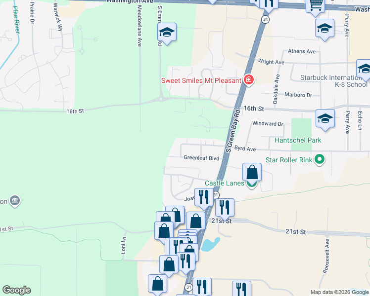 map of restaurants, bars, coffee shops, grocery stores, and more near 6023 Sunset Boulevard in Mount Pleasant