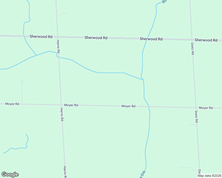 map of restaurants, bars, coffee shops, grocery stores, and more near 3181 Moyer Road in Williamston