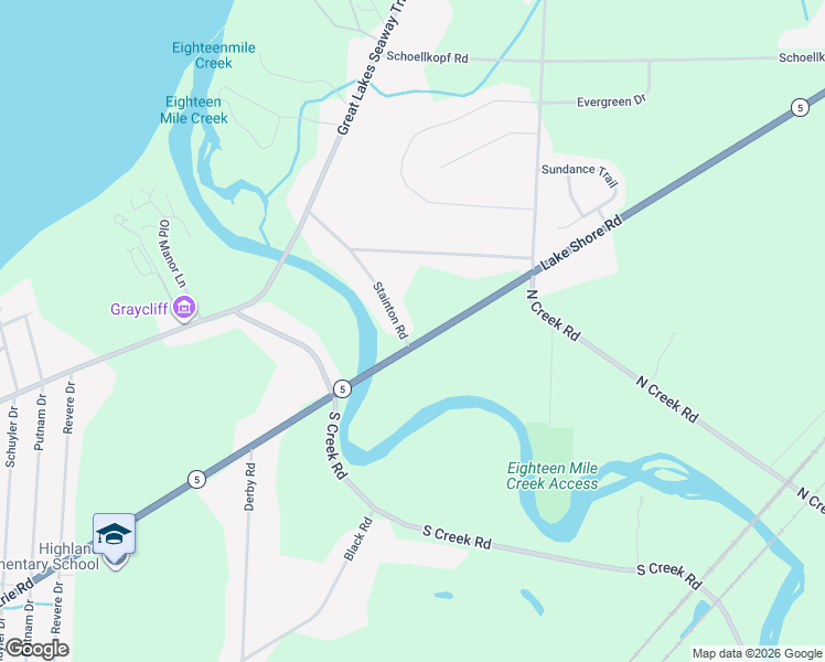 map of restaurants, bars, coffee shops, grocery stores, and more near 6513 Lake Shore Road in Lake View