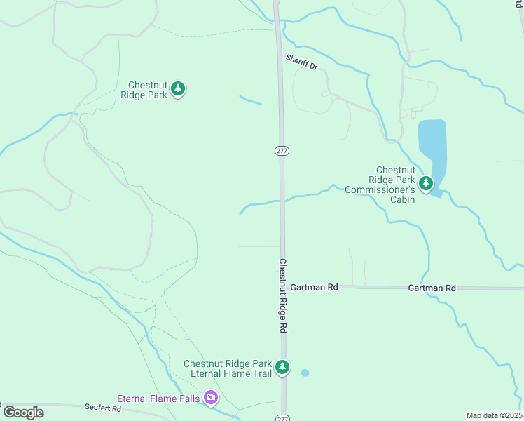 map of restaurants, bars, coffee shops, grocery stores, and more near 6384 Chestnut Ridge Road in Orchard Park