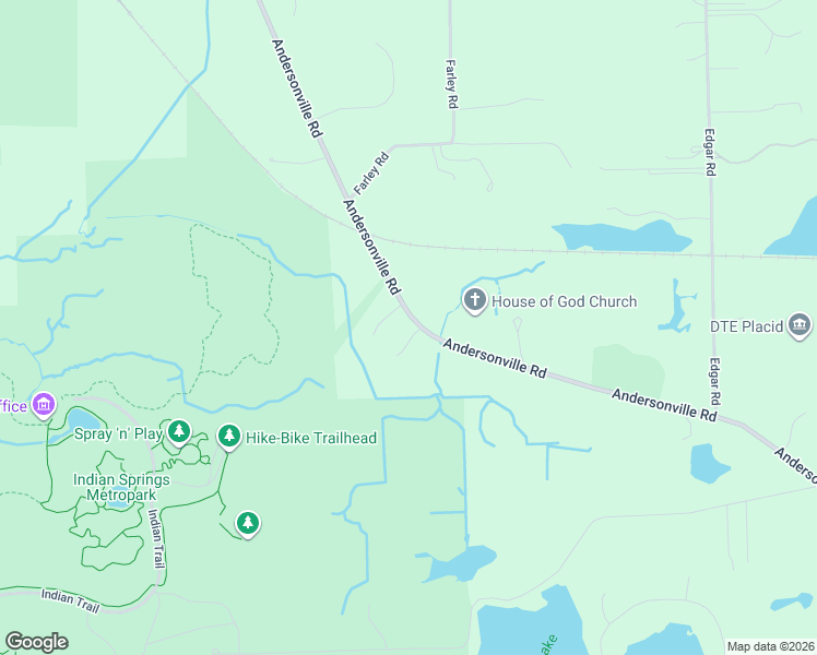 map of restaurants, bars, coffee shops, grocery stores, and more near 9371 Andersonville Road in Clarkston