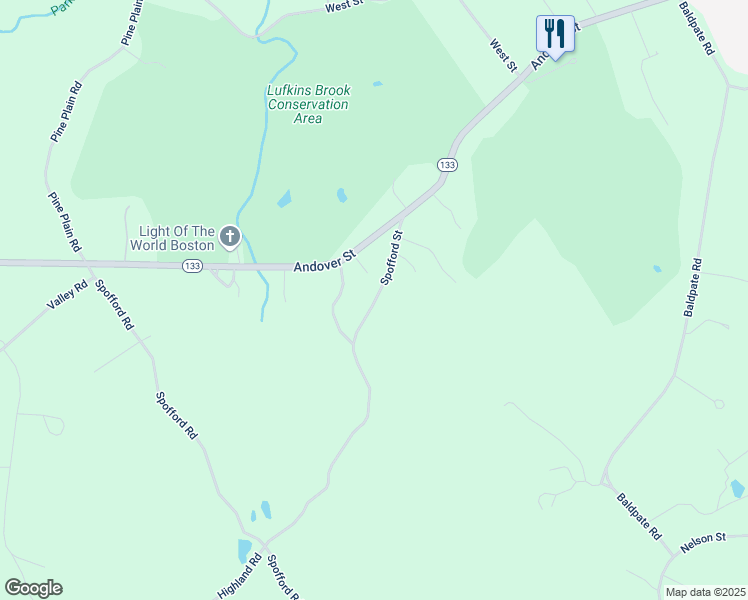 map of restaurants, bars, coffee shops, grocery stores, and more near 23 Spofford Street in Georgetown