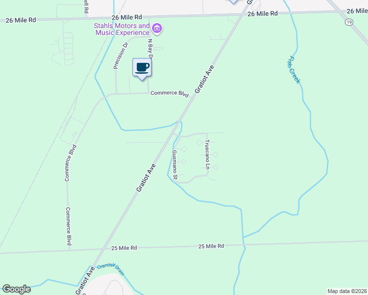 map of restaurants, bars, coffee shops, grocery stores, and more near 30588 Victoria Court in Chesterfield