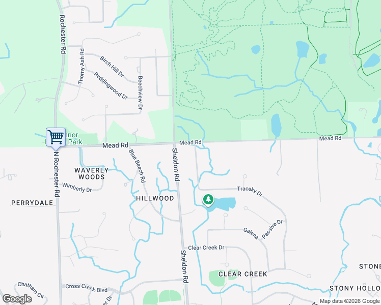 map of restaurants, bars, coffee shops, grocery stores, and more near 1922 Traceky in Rochester