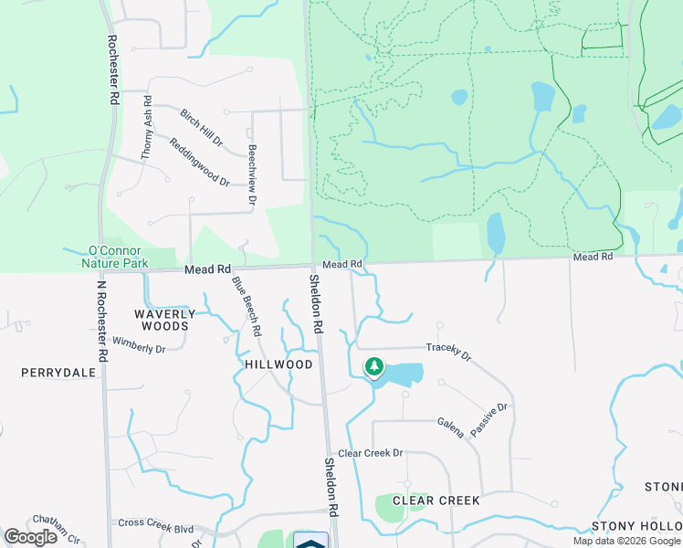 map of restaurants, bars, coffee shops, grocery stores, and more near 1922 Traceky in Rochester