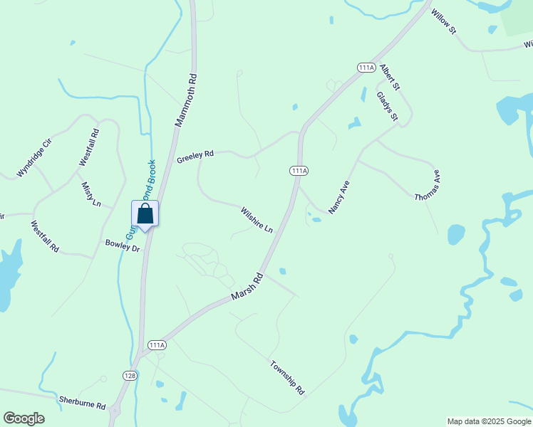 map of restaurants, bars, coffee shops, grocery stores, and more near 166 Marsh Road in Pelham
