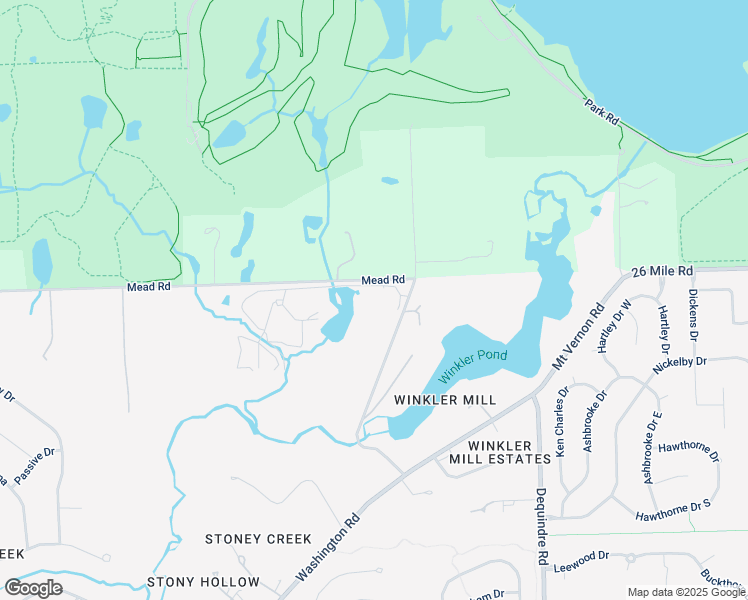 map of restaurants, bars, coffee shops, grocery stores, and more near 6100 Winkler Mill Road in Rochester Hills