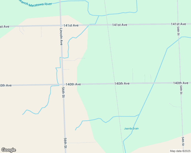 map of restaurants, bars, coffee shops, grocery stores, and more near 5548 140th Avenue in Holland