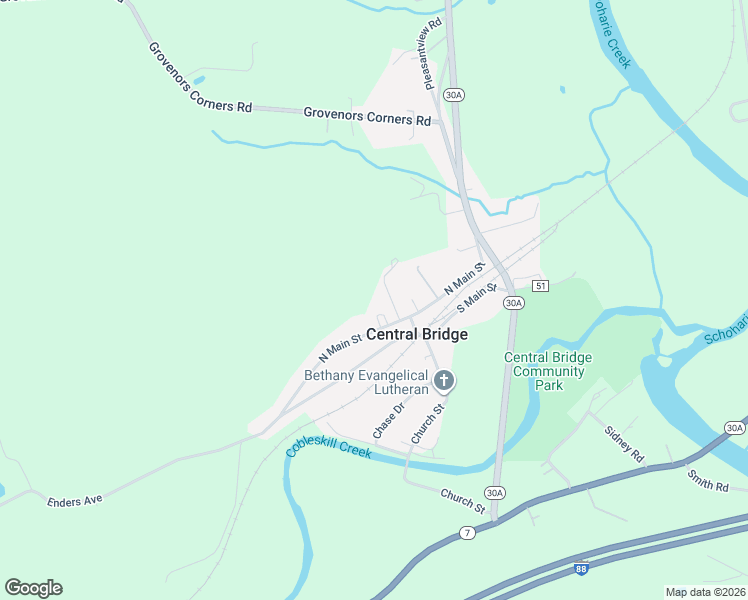 map of restaurants, bars, coffee shops, grocery stores, and more near 109 Kashmir Lane in Central Bridge