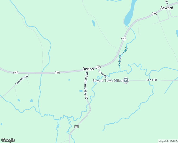 map of restaurants, bars, coffee shops, grocery stores, and more near 1141 West Richmondville Road in Cobleskill