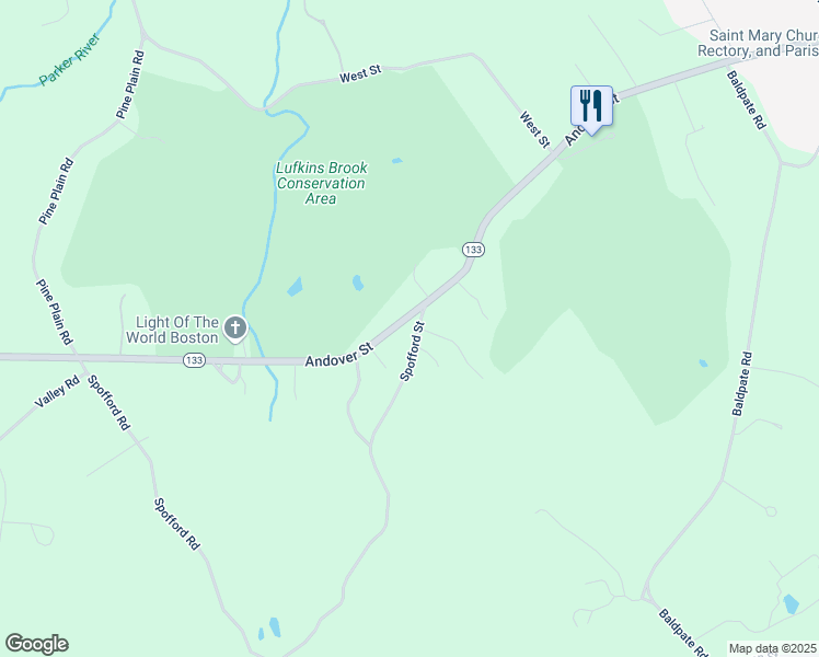 map of restaurants, bars, coffee shops, grocery stores, and more near 23 Spofford Street in Georgetown