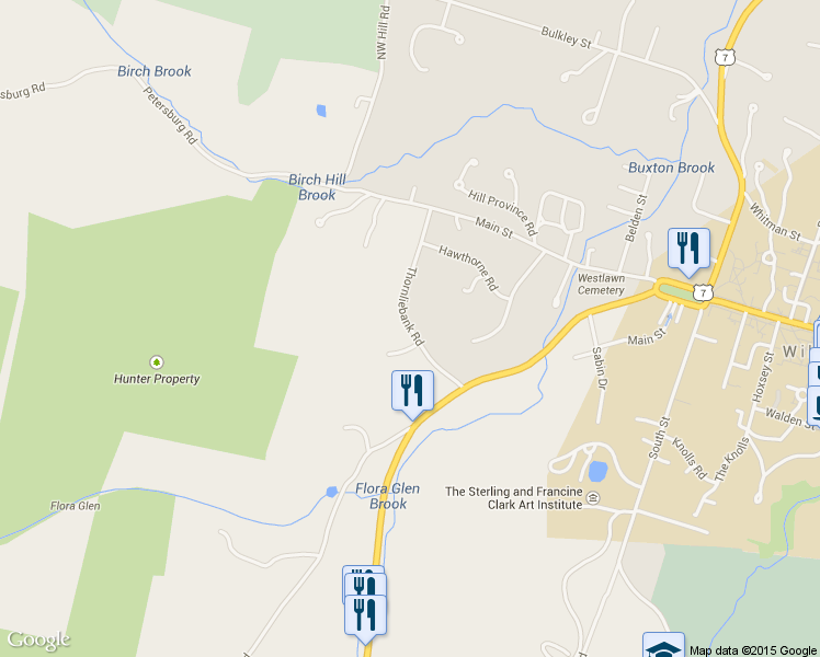 map of restaurants, bars, coffee shops, grocery stores, and more near 111 Thornliebank Road in Williamstown
