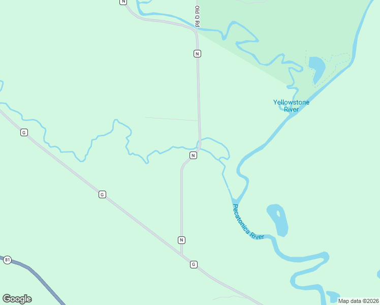 map of restaurants, bars, coffee shops, grocery stores, and more near 14957 County Highway N in Argyle