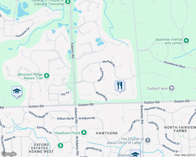 map of restaurants, bars, coffee shops, grocery stores, and more near 5866 Wellwood Drive in Rochester