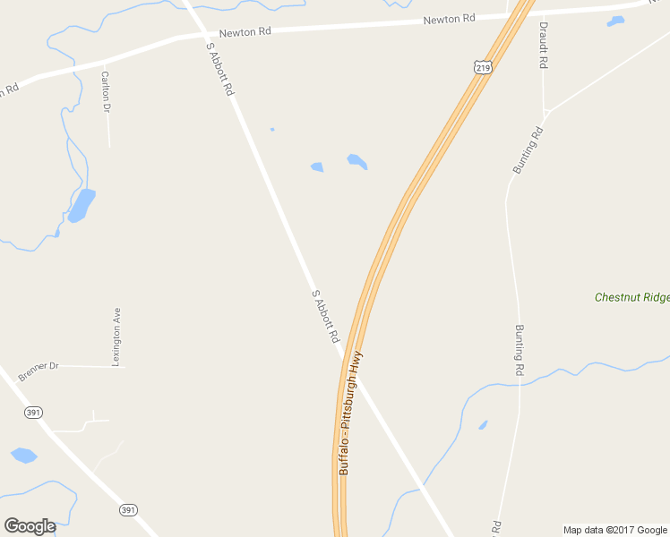 map of restaurants, bars, coffee shops, grocery stores, and more near 6387 South Abbott Road in Orchard Park