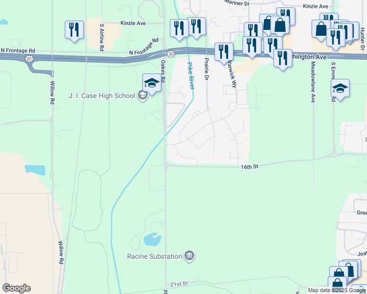 map of restaurants, bars, coffee shops, grocery stores, and more near 1708 Warwick Way in Mount Pleasant