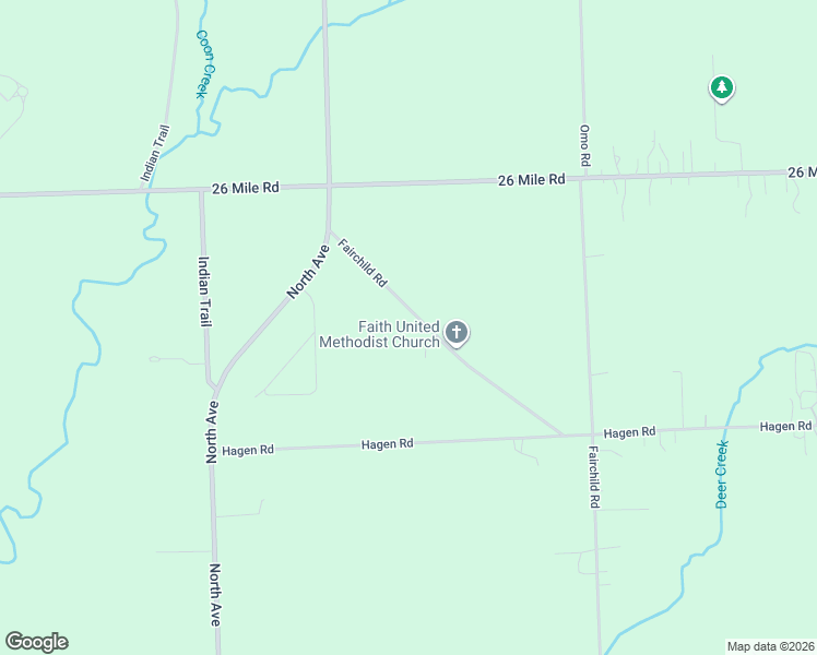 map of restaurants, bars, coffee shops, grocery stores, and more near 56455 Fairchild Road in Macomb