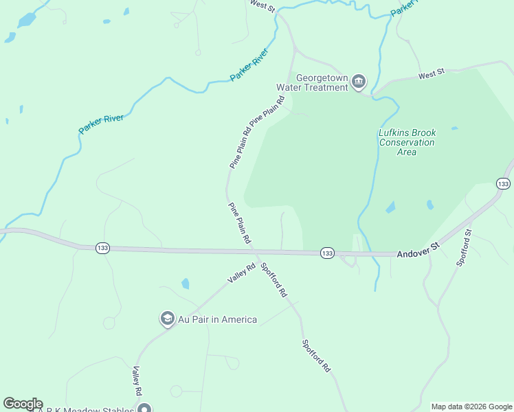 map of restaurants, bars, coffee shops, grocery stores, and more near 17 Pine Plain Road in Boxford