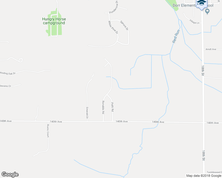map of restaurants, bars, coffee shops, grocery stores, and more near Ronalds Road in Dorr