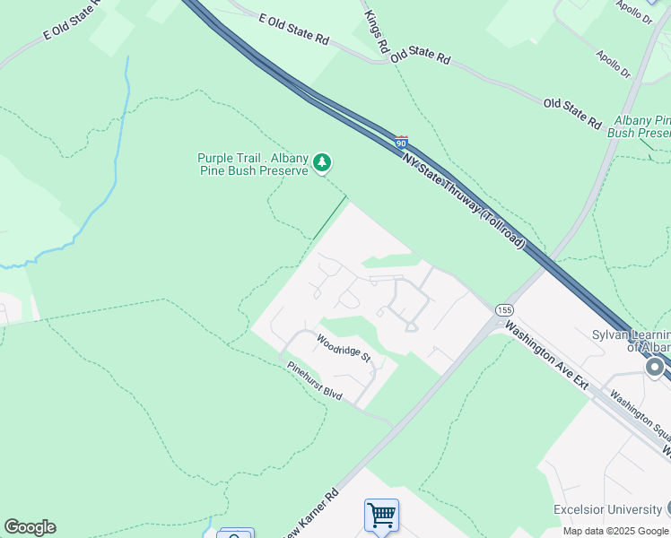 map of restaurants, bars, coffee shops, grocery stores, and more near 55 Georgetown Court in Albany