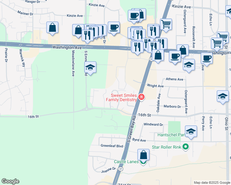 map of restaurants, bars, coffee shops, grocery stores, and more near 1414 Fox Tail Drive in Mount Pleasant