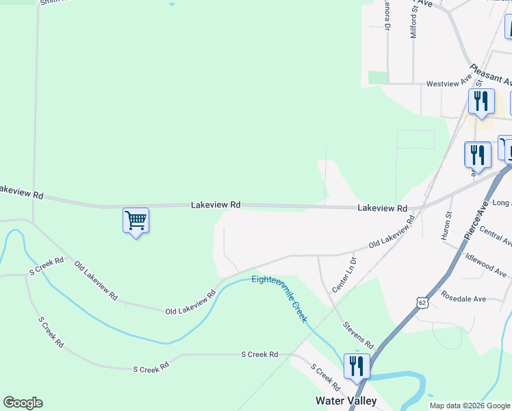 map of restaurants, bars, coffee shops, grocery stores, and more near 3493 Lakeview Road in Hamburg