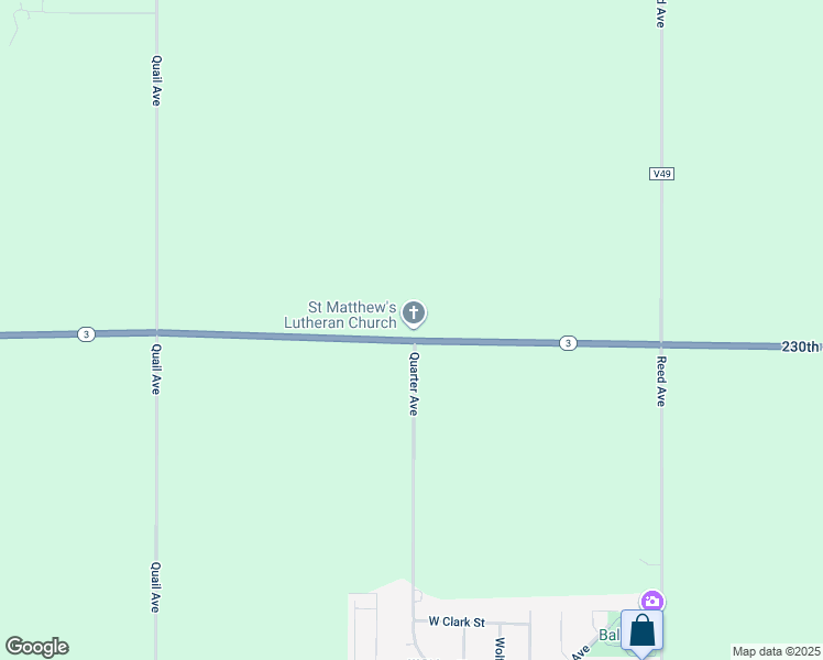 map of restaurants, bars, coffee shops, grocery stores, and more near 2649 230th Street in Readlyn