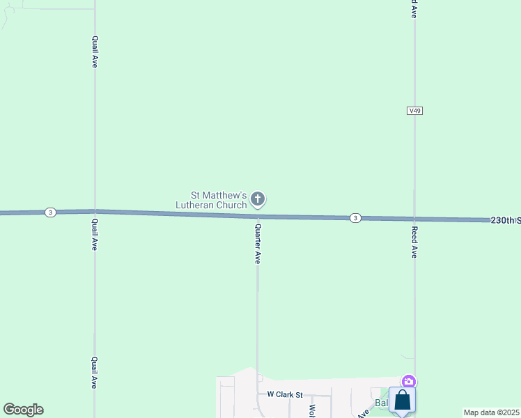 map of restaurants, bars, coffee shops, grocery stores, and more near 2649 230th Street in Readlyn