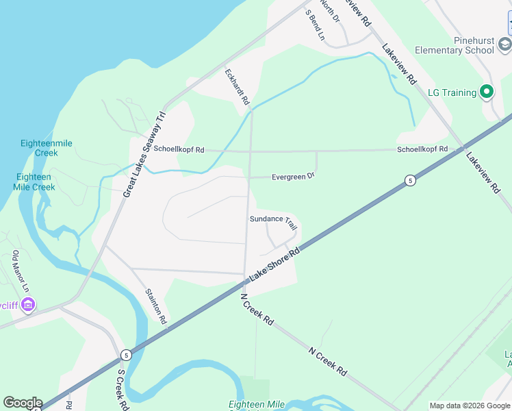 map of restaurants, bars, coffee shops, grocery stores, and more near 1517 Sundance Trail in Lake View