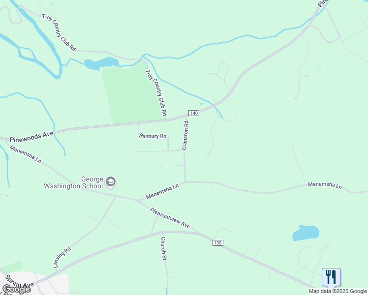 map of restaurants, bars, coffee shops, grocery stores, and more near 4 Cranston Road in Troy