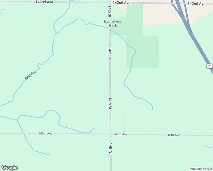 map of restaurants, bars, coffee shops, grocery stores, and more near 4074 14th Street in Wayland