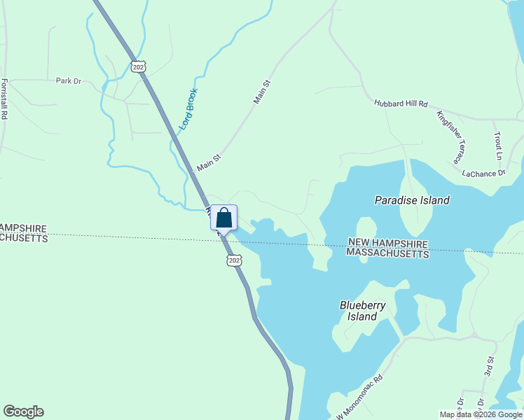 map of restaurants, bars, coffee shops, grocery stores, and more near 48 Dolly Lane in Rindge