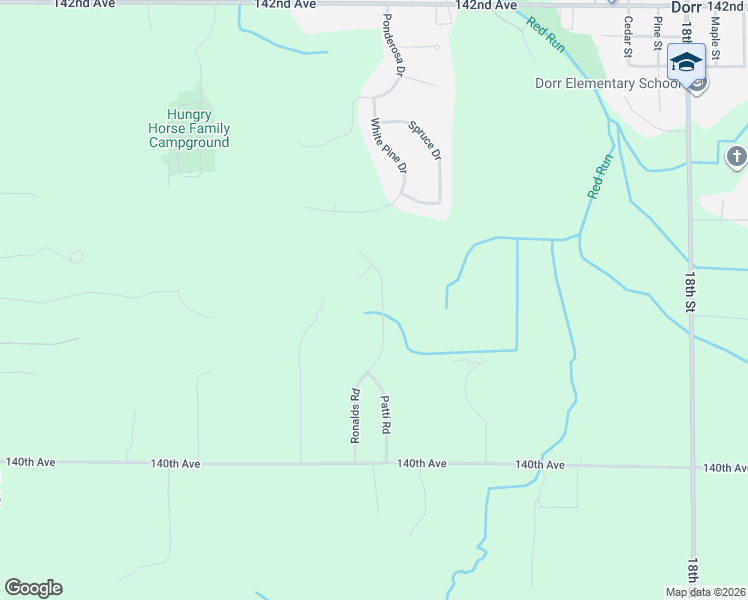 map of restaurants, bars, coffee shops, grocery stores, and more near 4068 Ronalds Road in Dorr