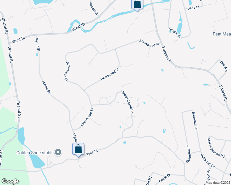 map of restaurants, bars, coffee shops, grocery stores, and more near 17 Dunrobin Circle in Methuen