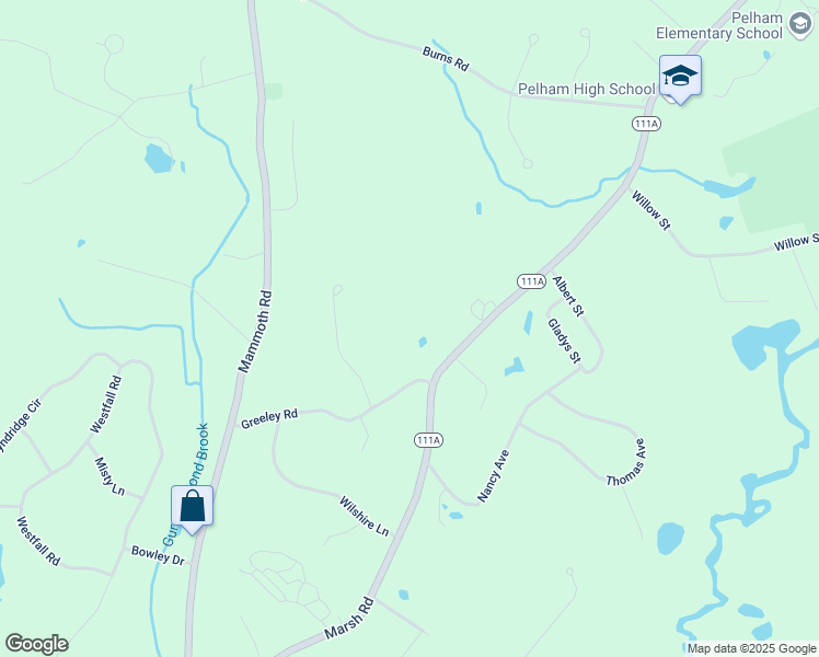 map of restaurants, bars, coffee shops, grocery stores, and more near 146 Marsh Road in Pelham