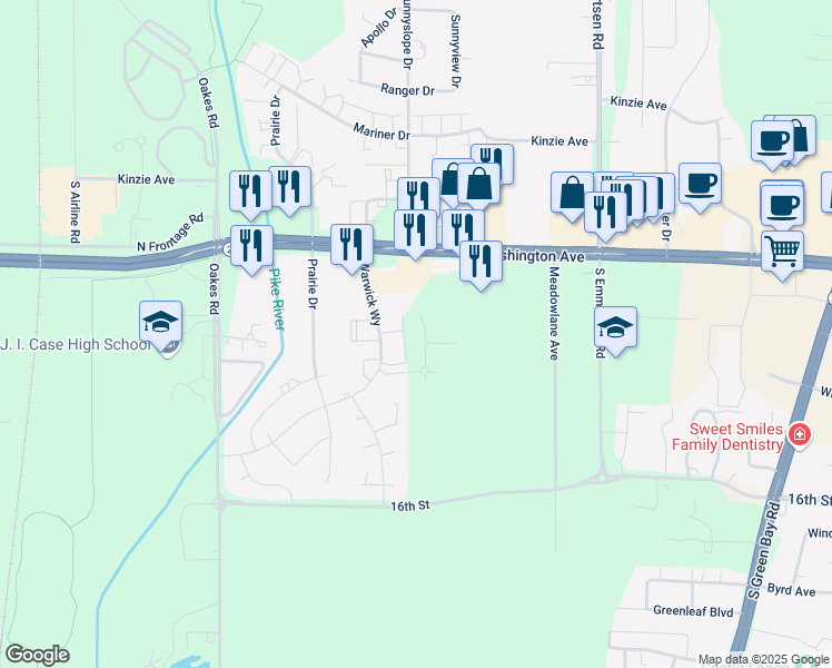 map of restaurants, bars, coffee shops, grocery stores, and more near 1320 Sunnyslope Drive in Mount Pleasant